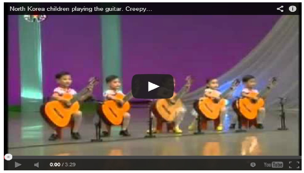 These North Korean children are amazing guitar players
