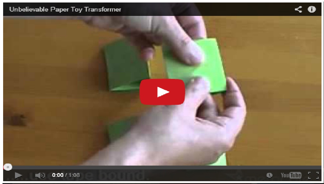 Unbelievable Paper Toy Transformer