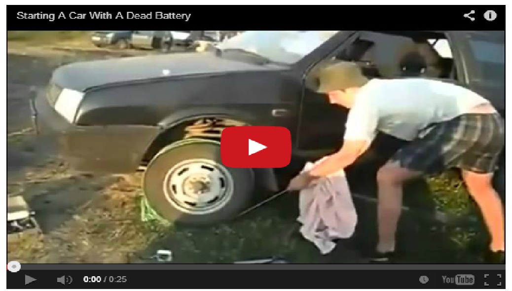 Must watch !! How to start a car with a dead battery