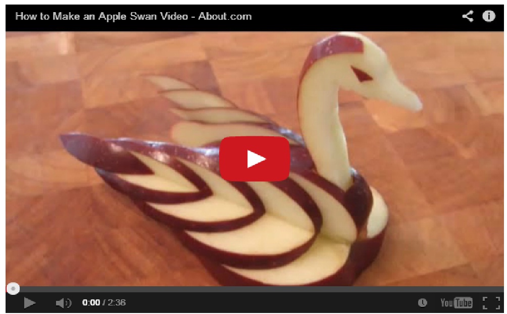 Must Watch !! How to make an Apple Swan