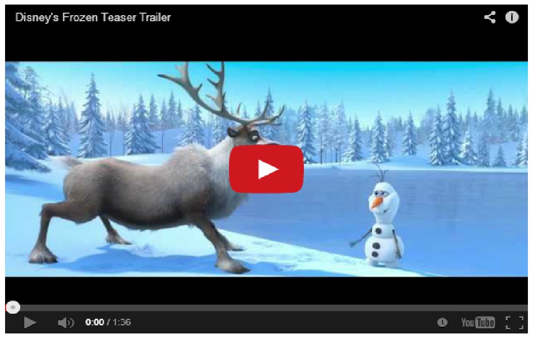Funny !! Frozen teaser trailer by Disney